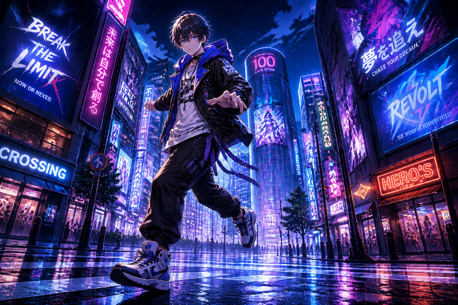 Anime action pose (after)