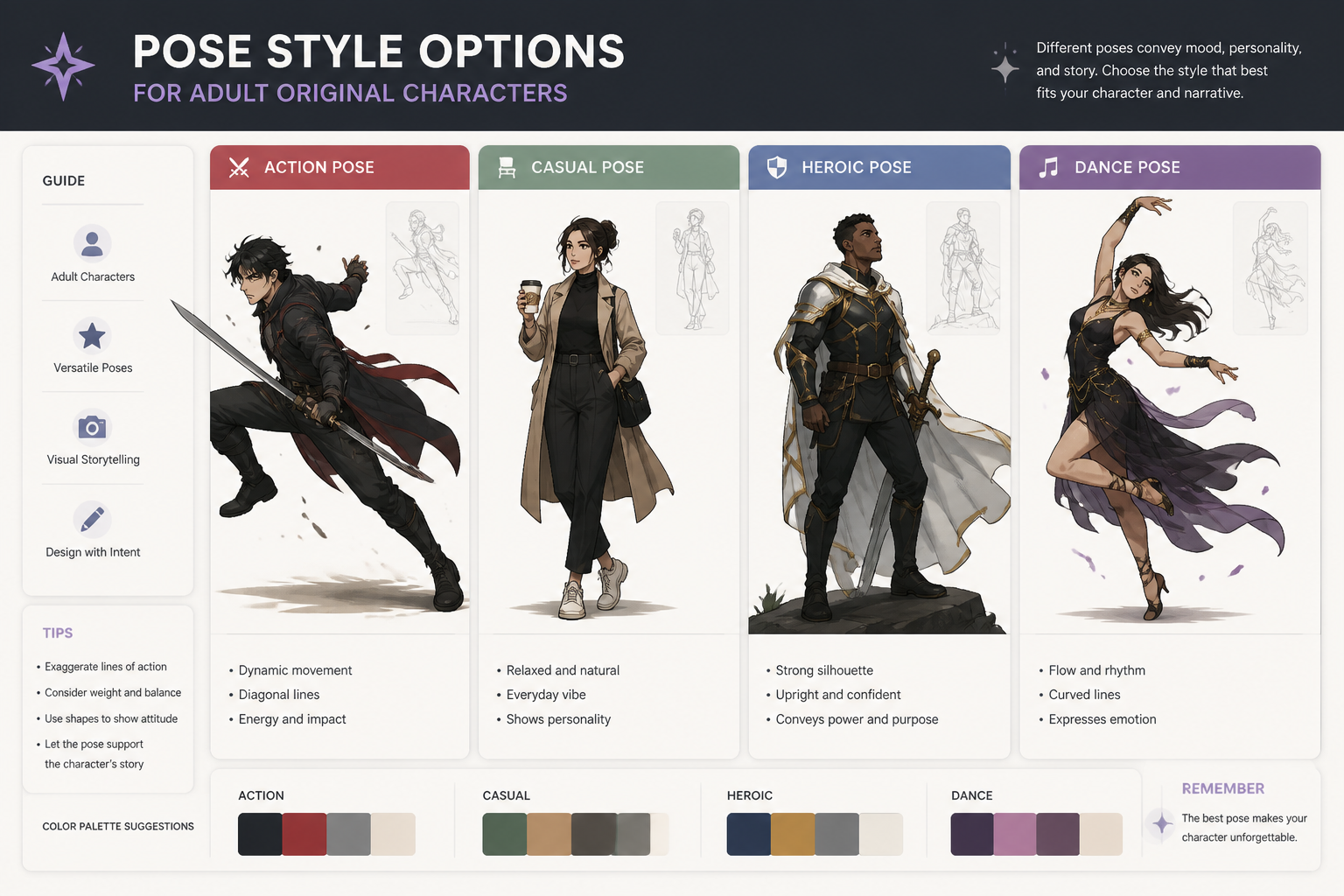 Pick a pose style