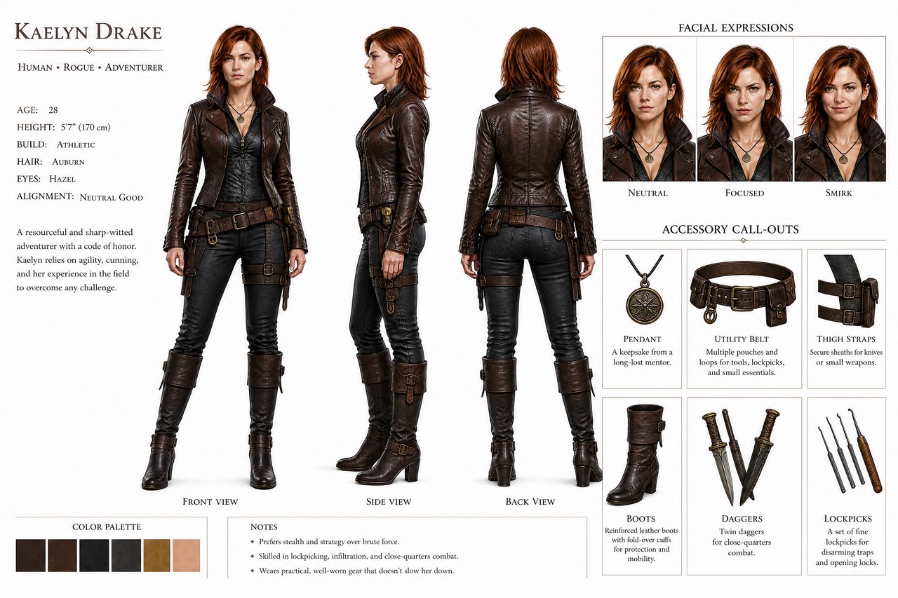 Character Reference Sheet Maker