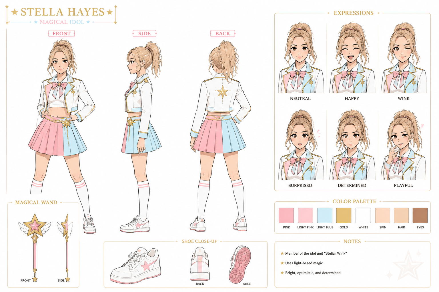 Manga fashion sheet (after)