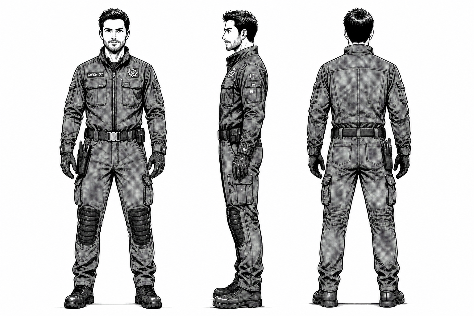 Manga mechanic turnaround (after)