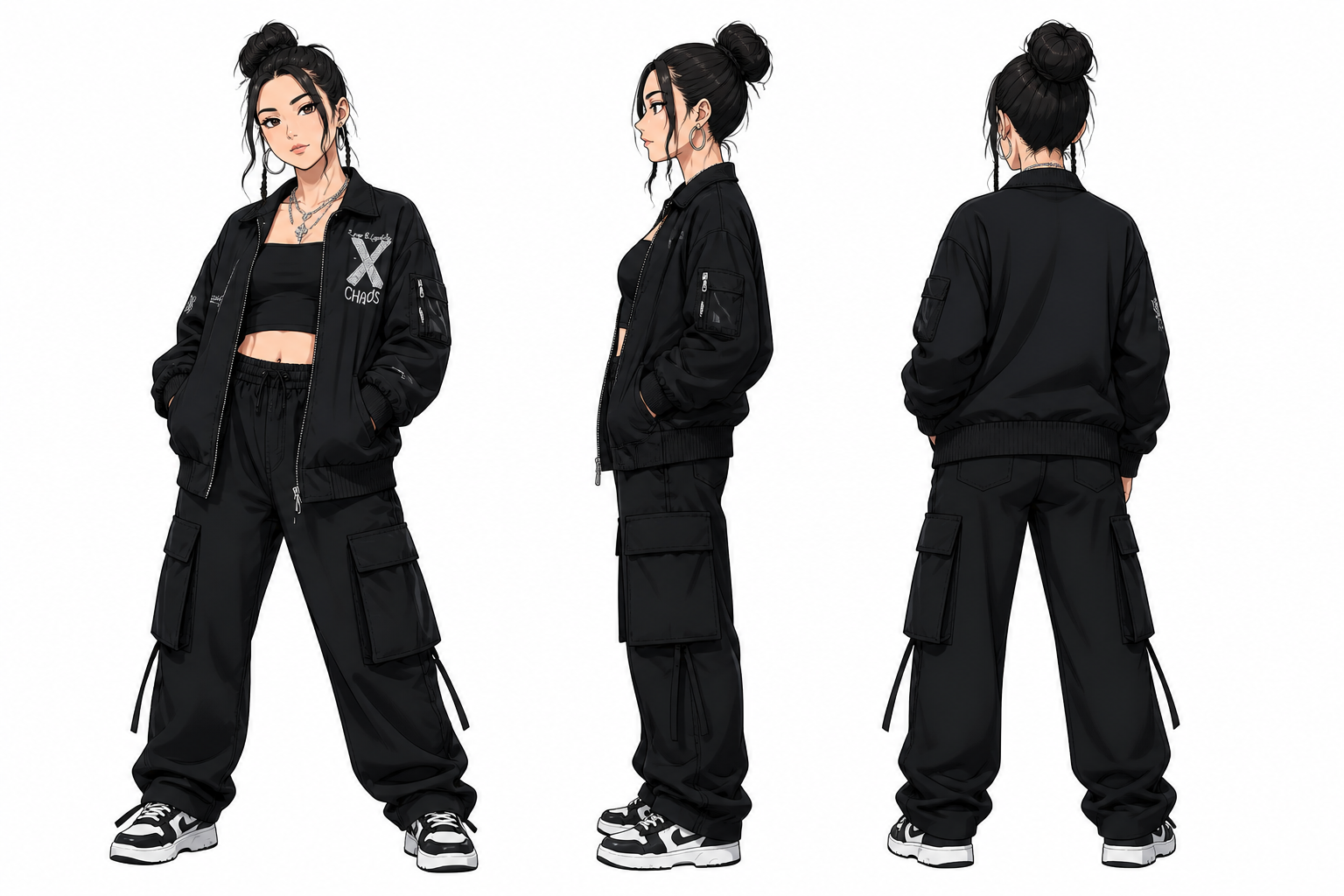Anime streetwear turnaround (after)