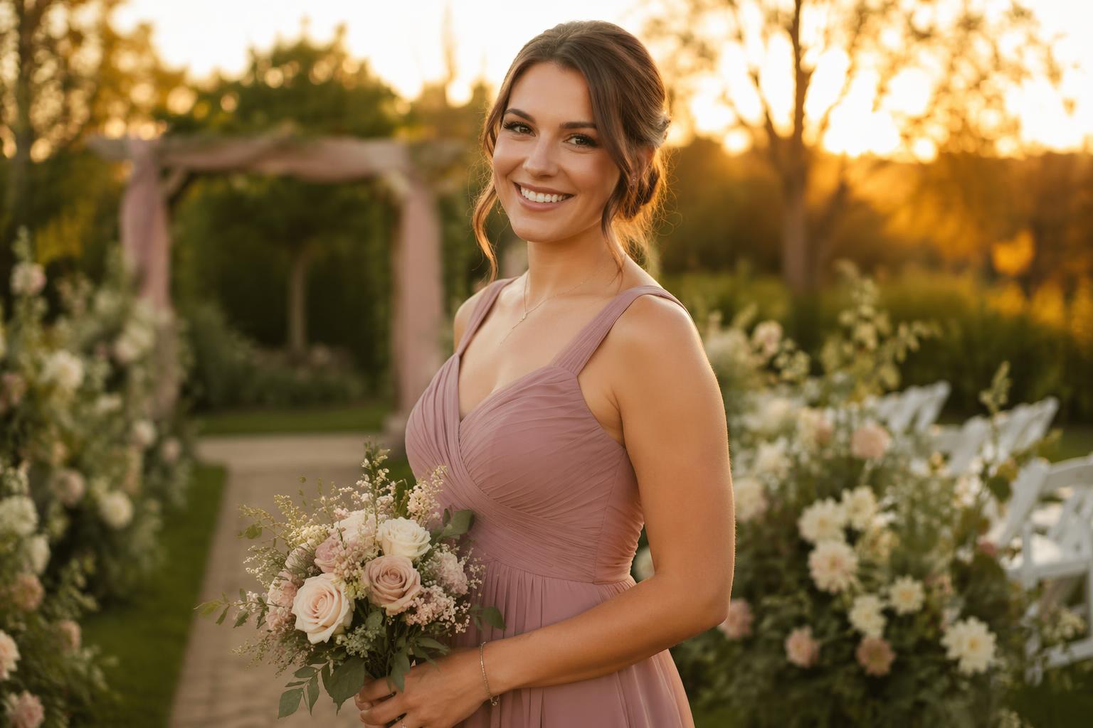 Wedding bridesmaid photo (before)