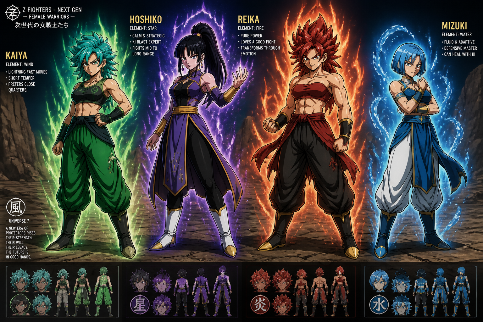 Strong female hero concepts
