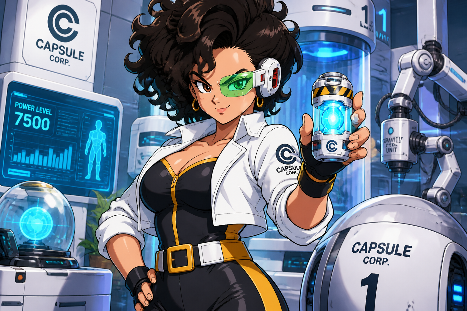 Sci-fi lab heroine