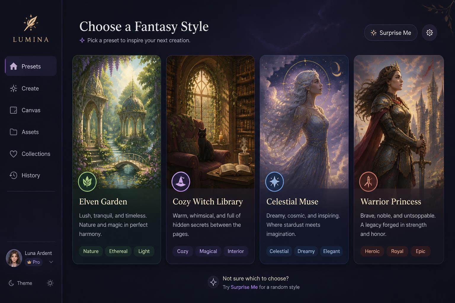 Pick A Fantasy Style