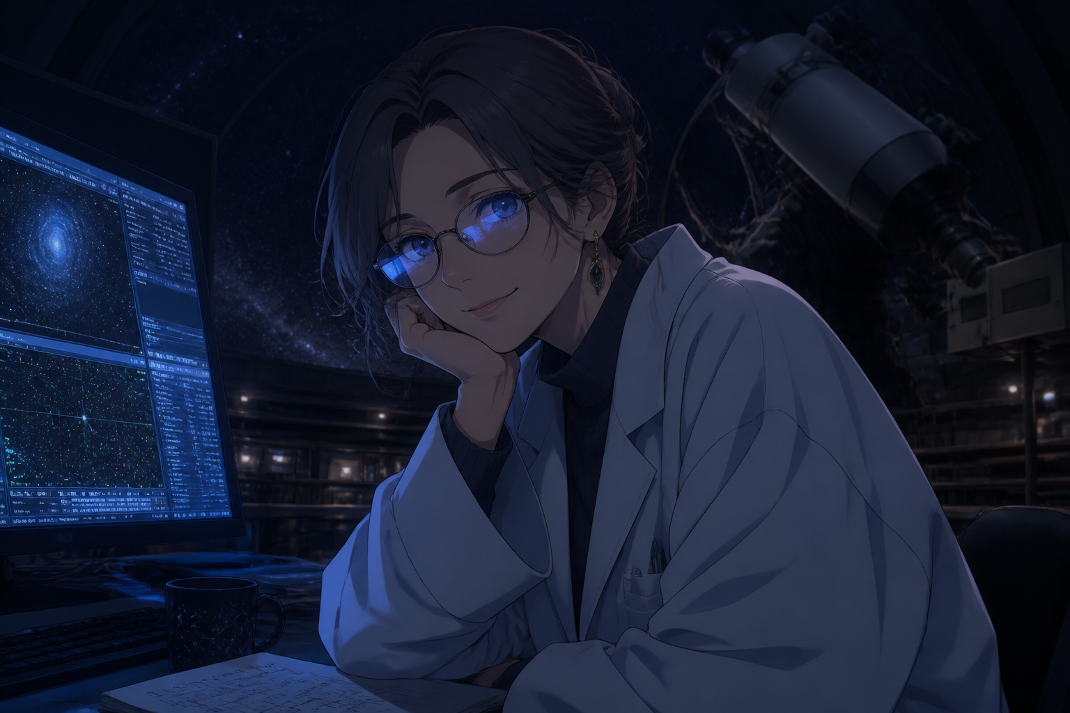 Observatory astronomer character