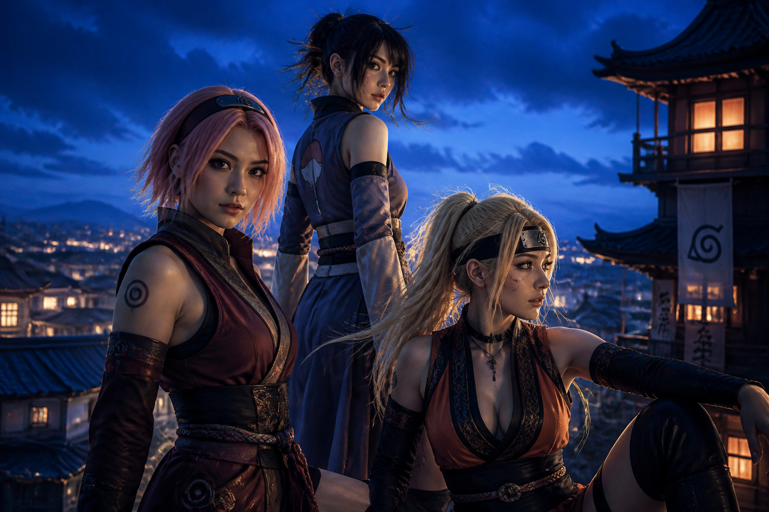 Three-shinobi squad lineup