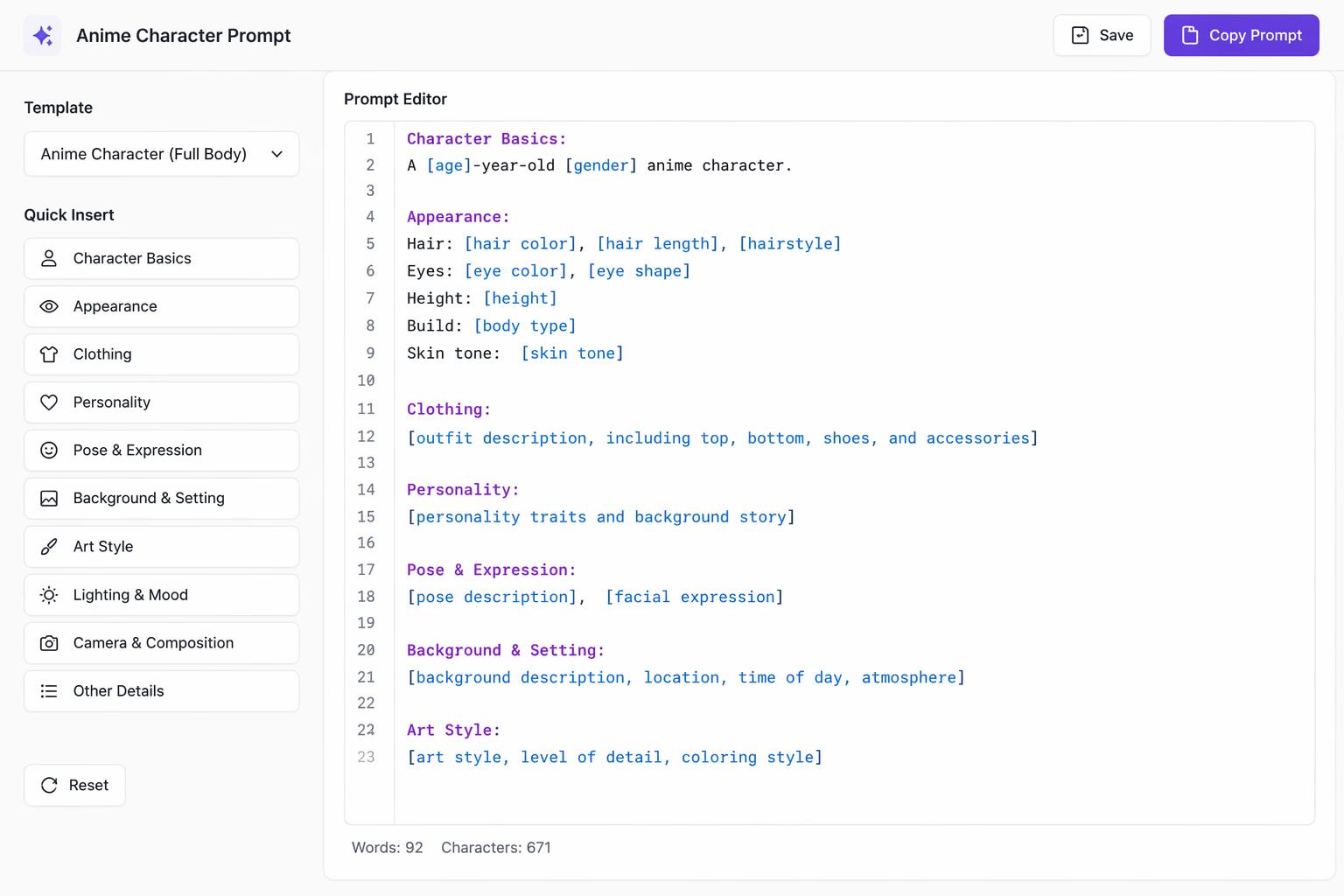 Start With Our Base Prompt