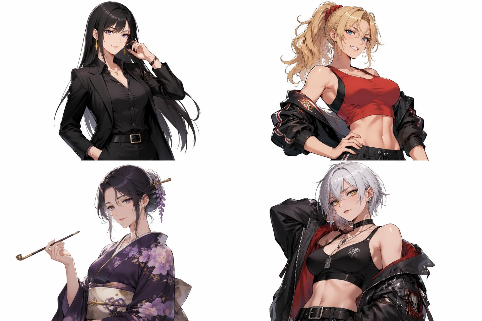All Female Character Output