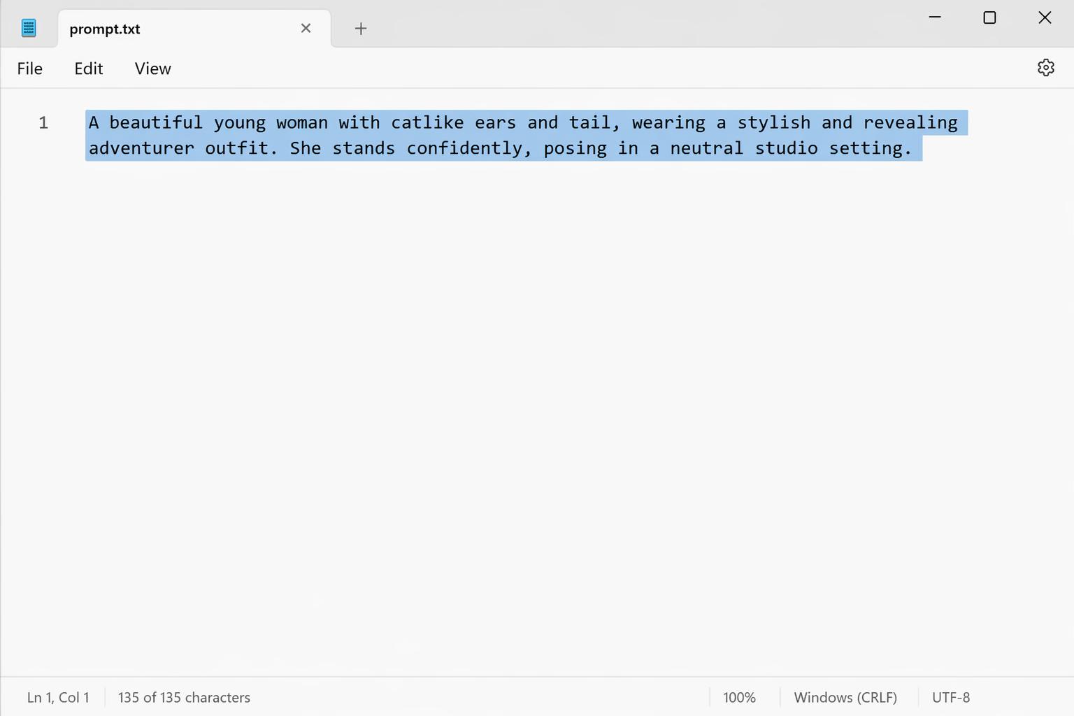 Start with our base prompt