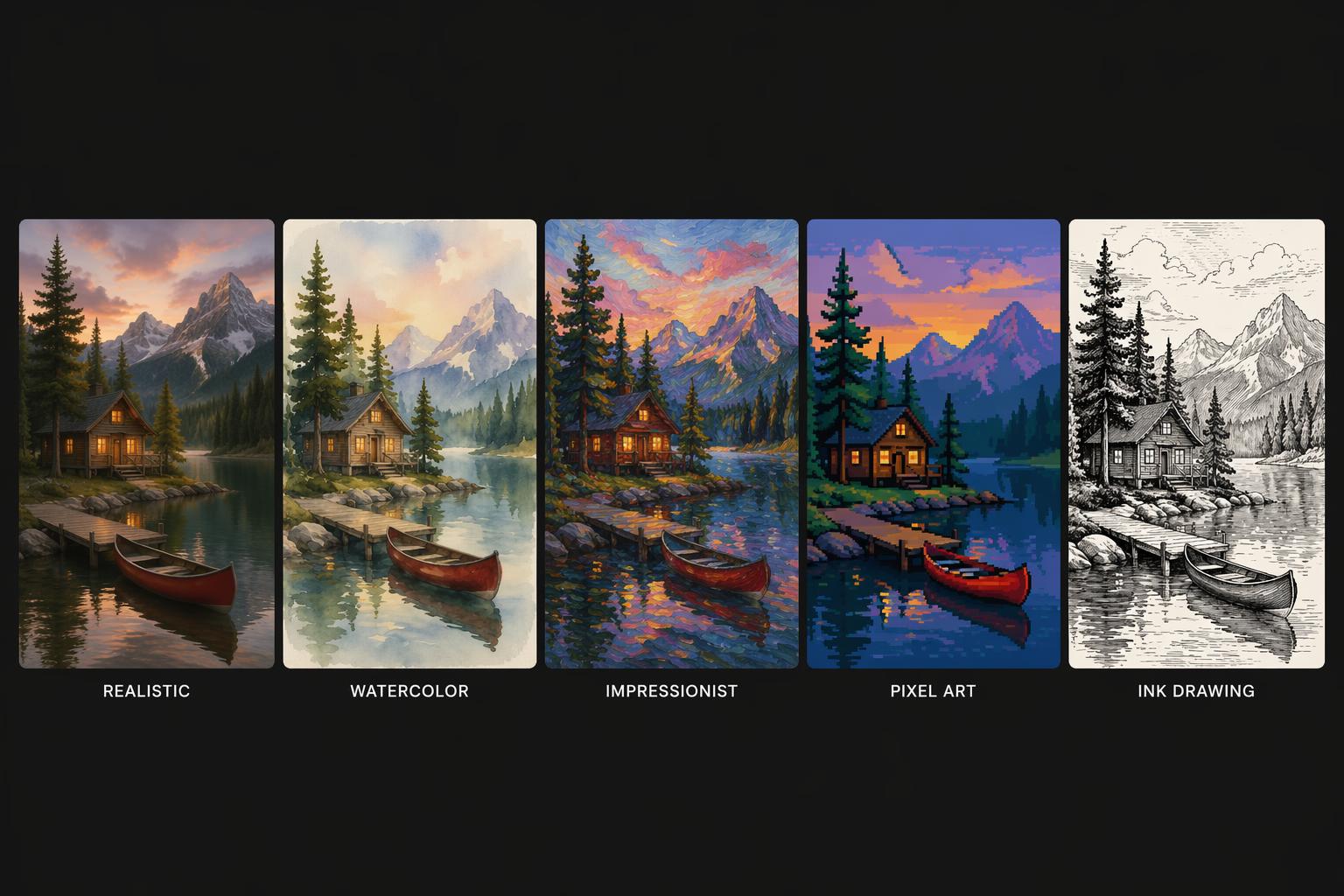 Multiple Art Style Options