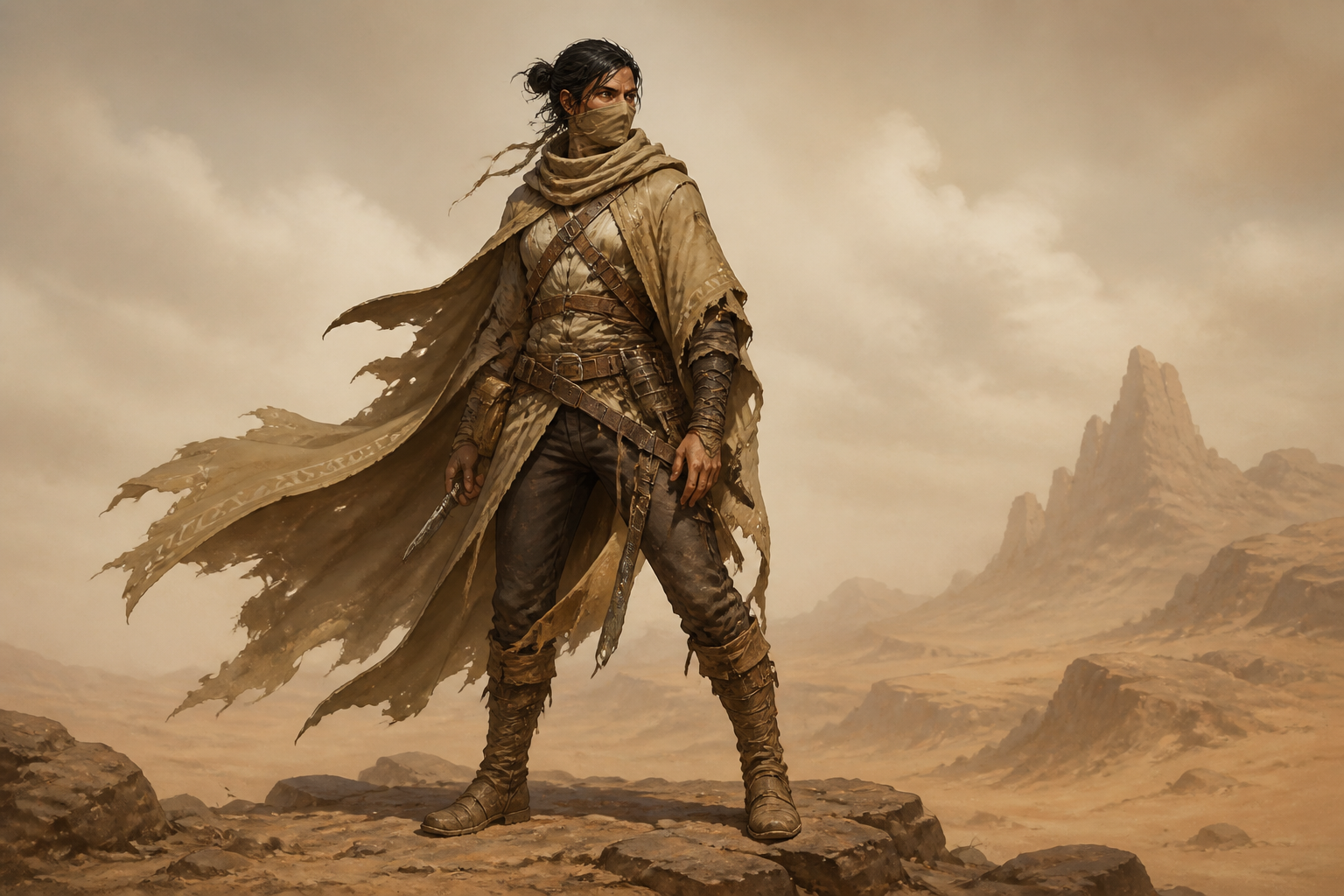 Desert ranger concept sheet (before)