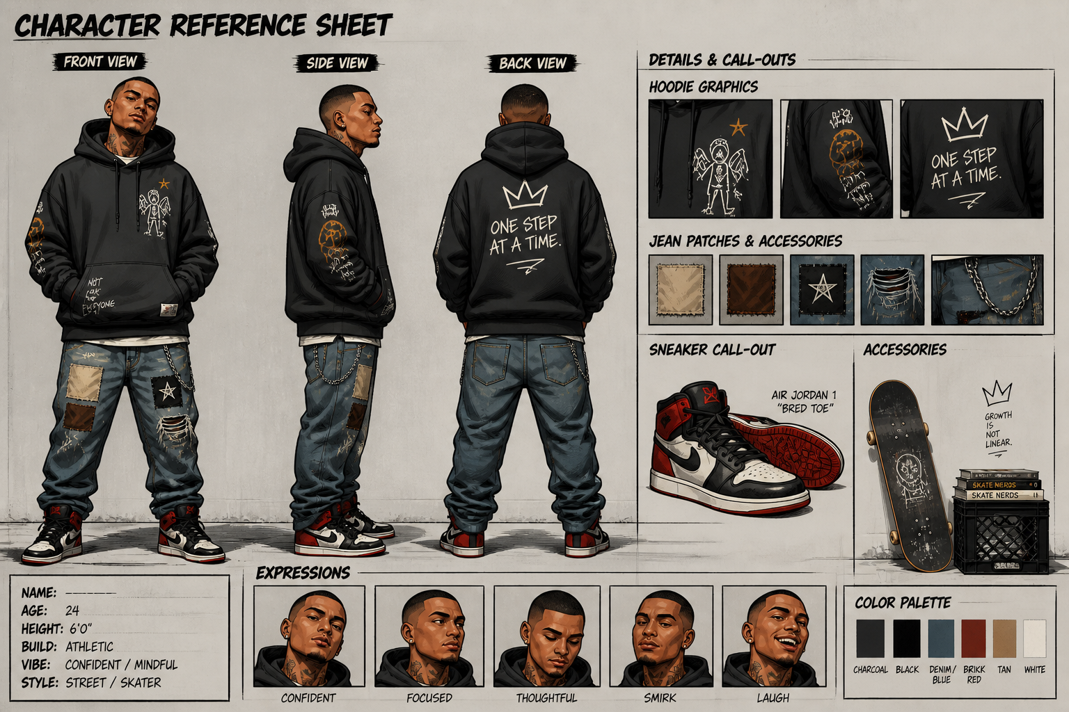 Comic skater reference (after)