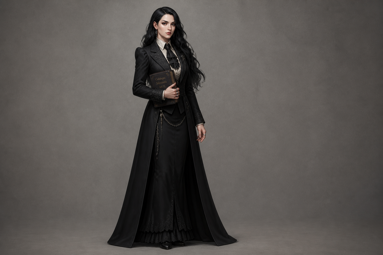 Editorial goth character sheet (before)