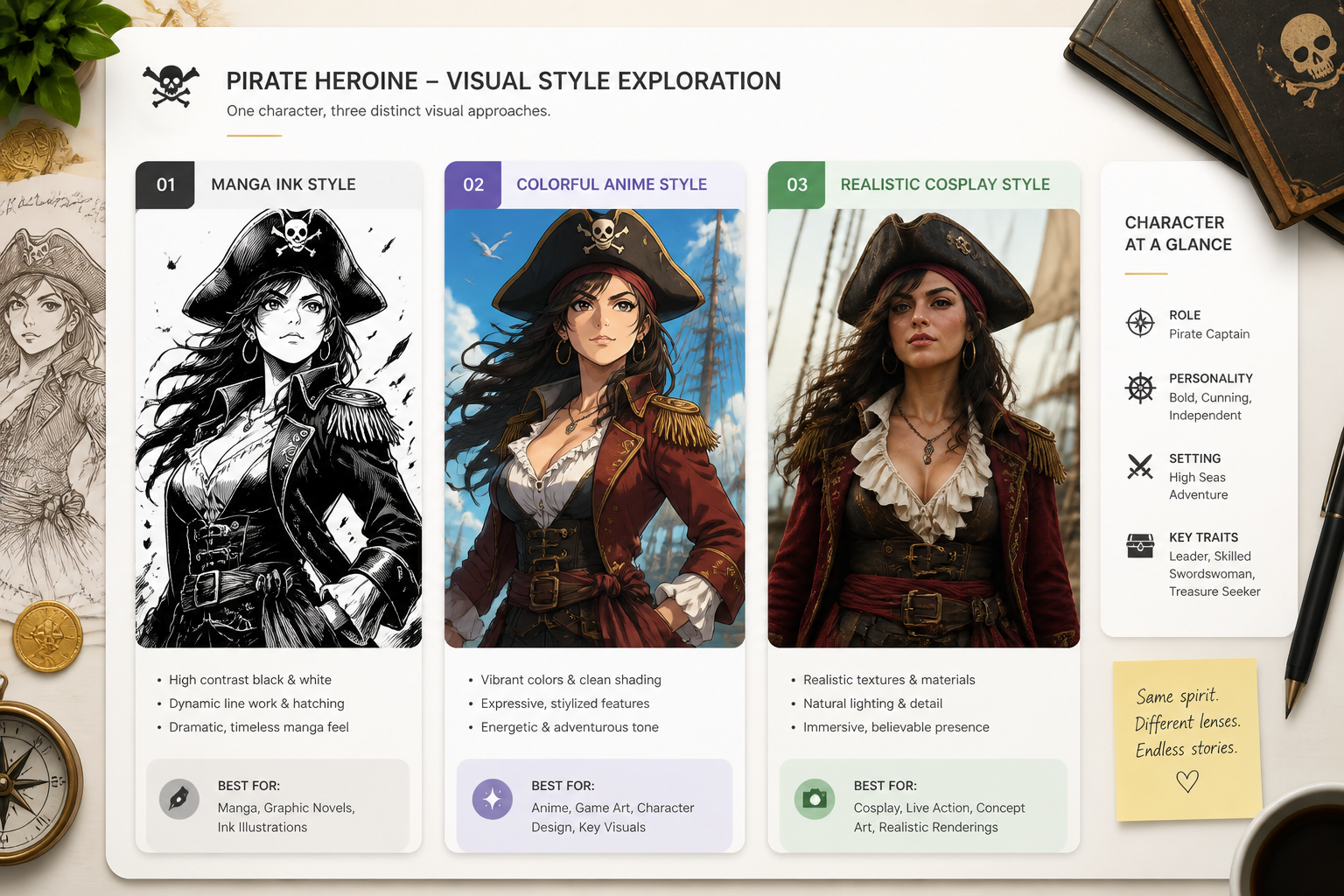 Pick a pirate style