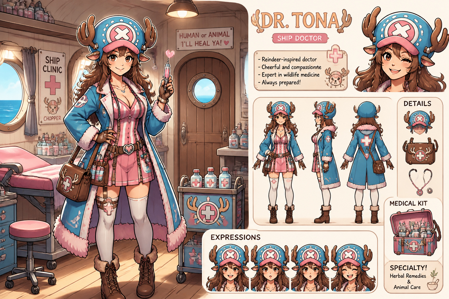 Cute ship doctor design