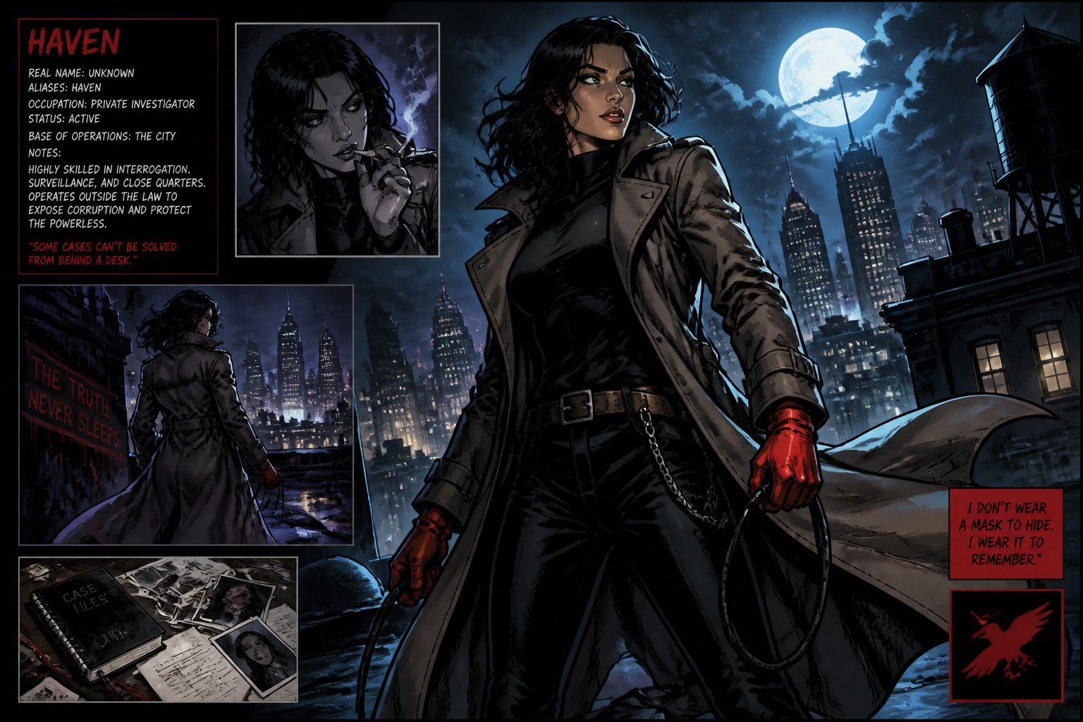 Noir vigilante detective