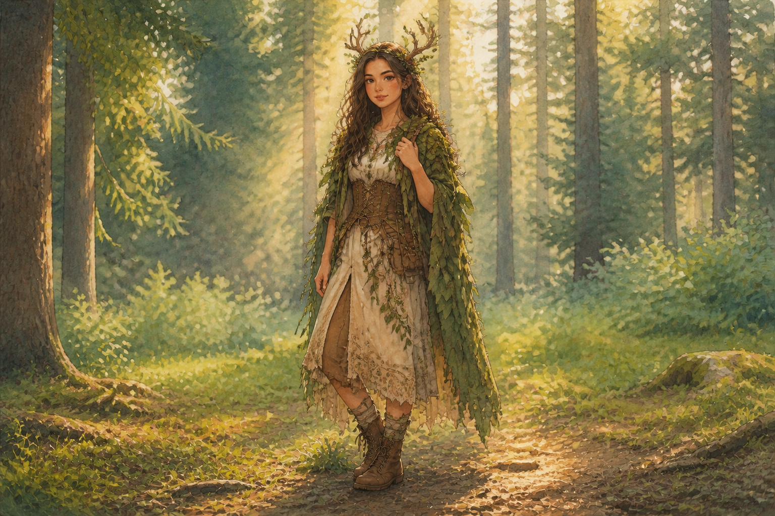 Ghibli woodland cosplay (after)