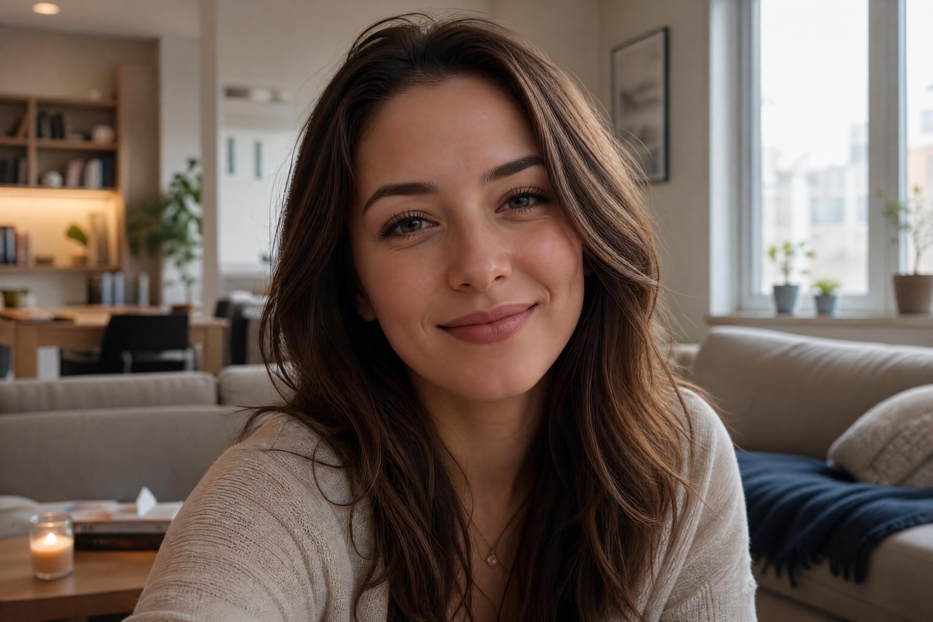 Cozy realistic companion portrait