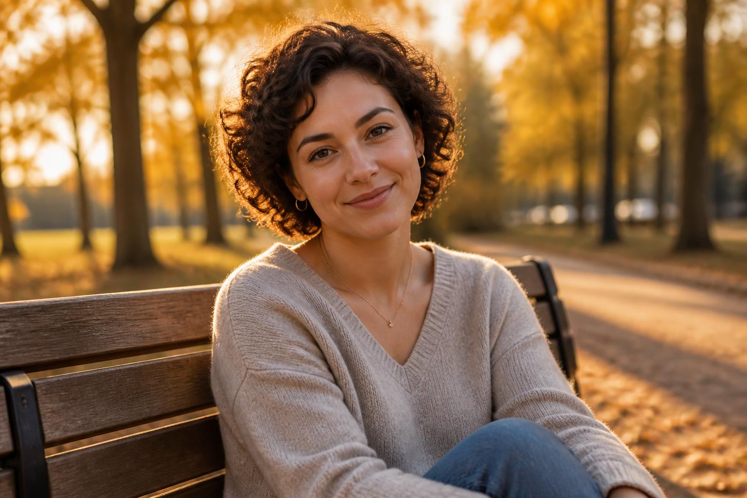 Golden hour park companion