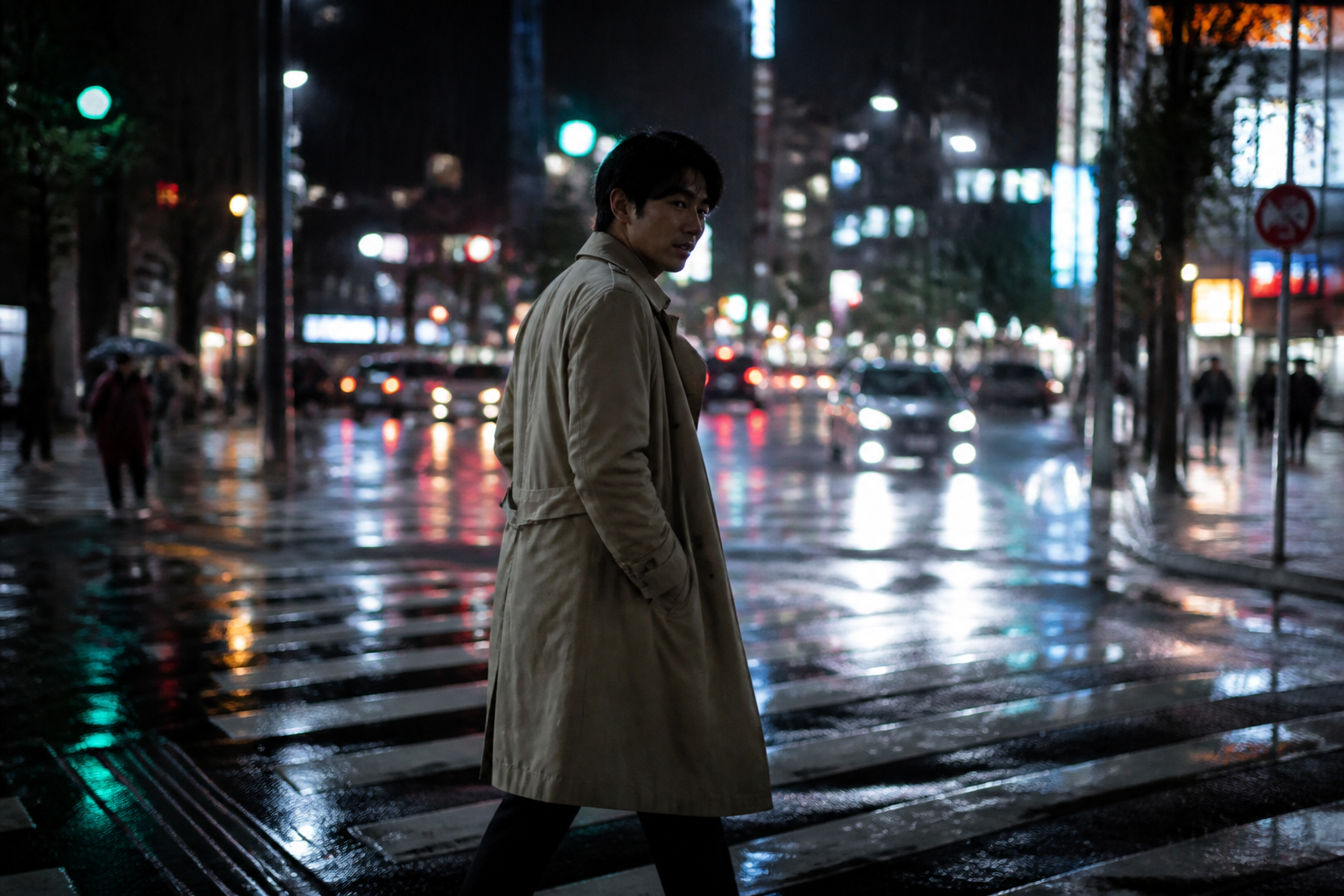 Seinen night scene (before)