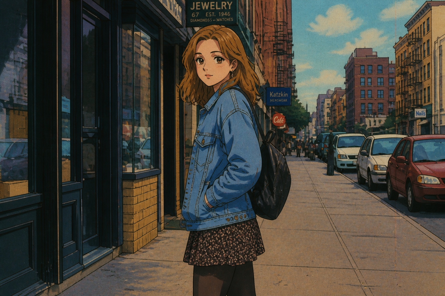 90s retro street anime (after)