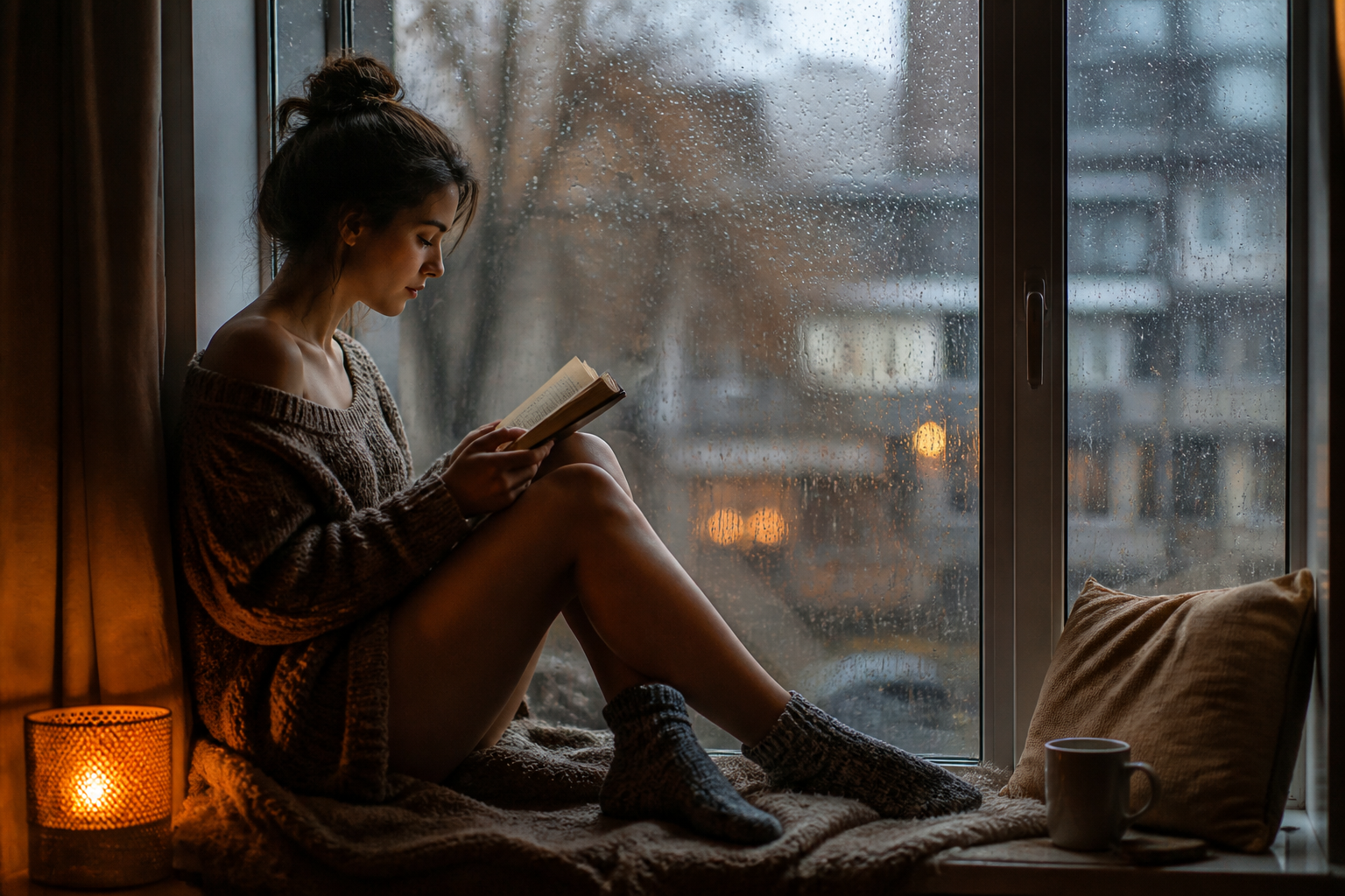 Rainy window lo-fi anime (before)