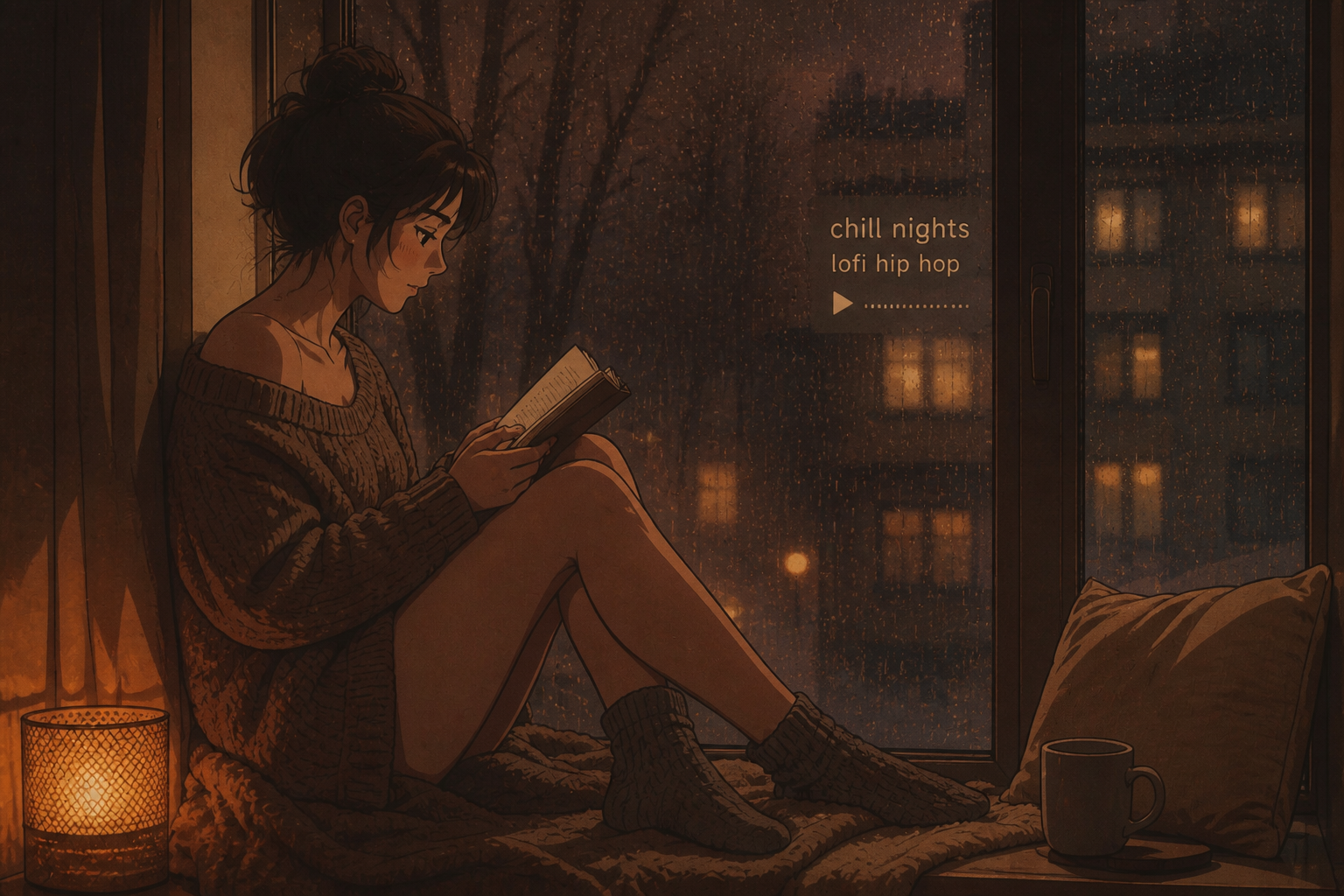 Rainy window lo-fi anime (after)
