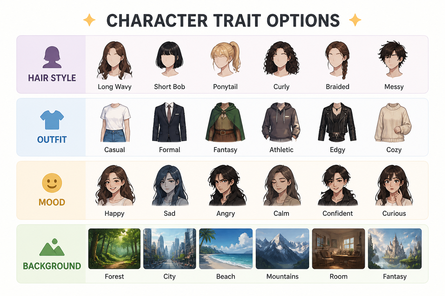 Customize your character
