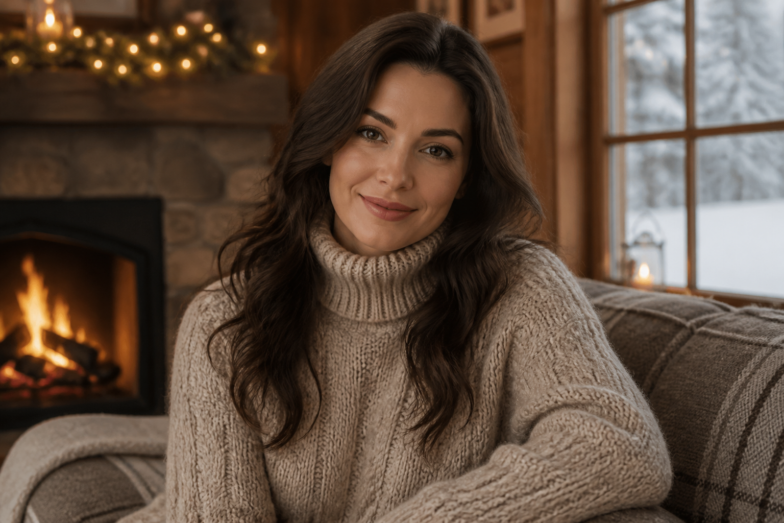 Warm winter cabin companion