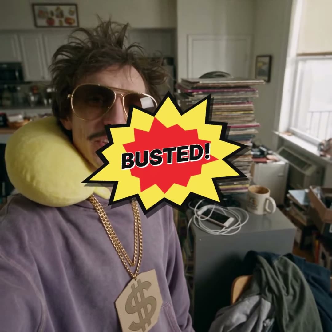 Comic Burst Stamp on a real video