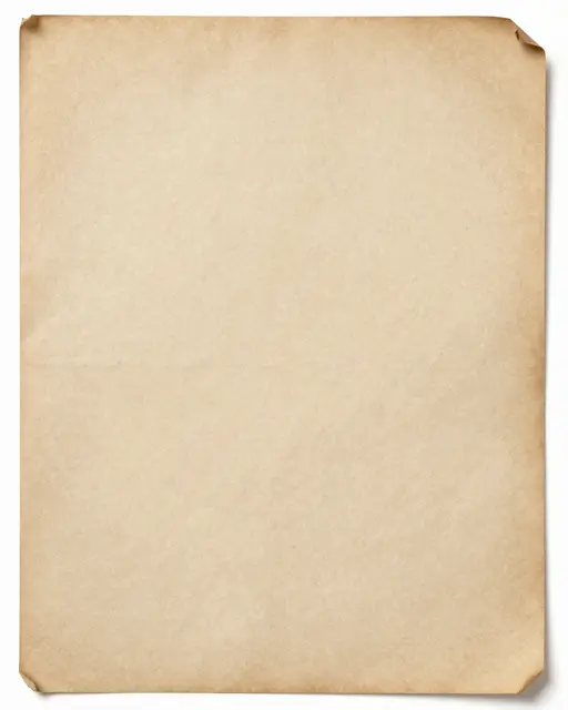 Flat laid aged brown paper with folded corners, a faint horizontal crease, and worn subtle discoloration