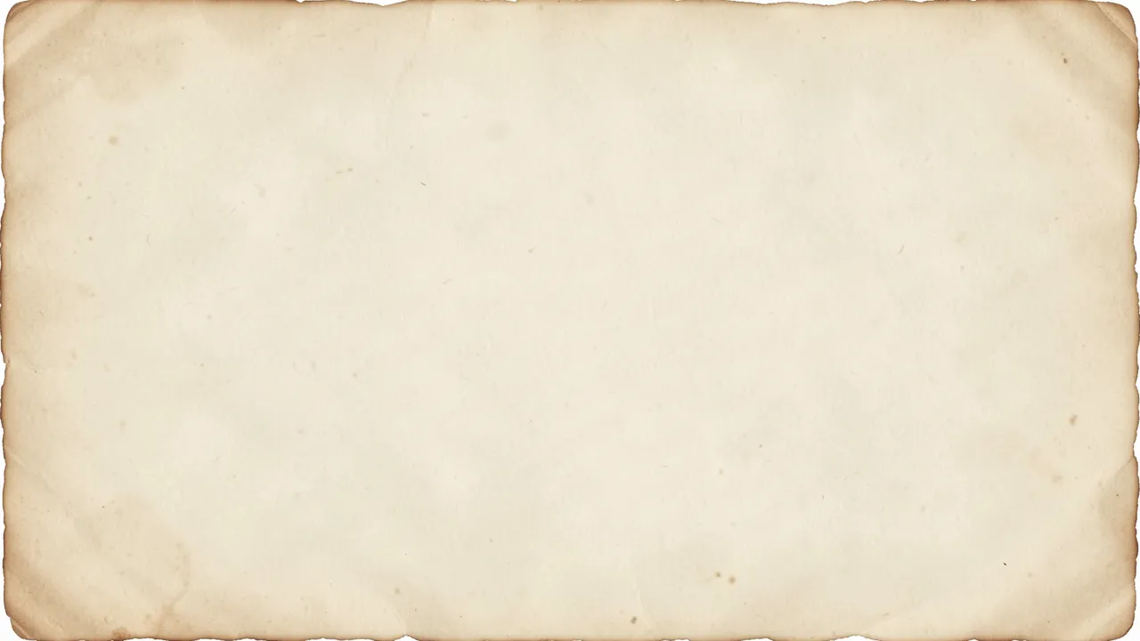 Blank aged cream paper with soft worn browned edges and subtle age spots, full of empty copy space