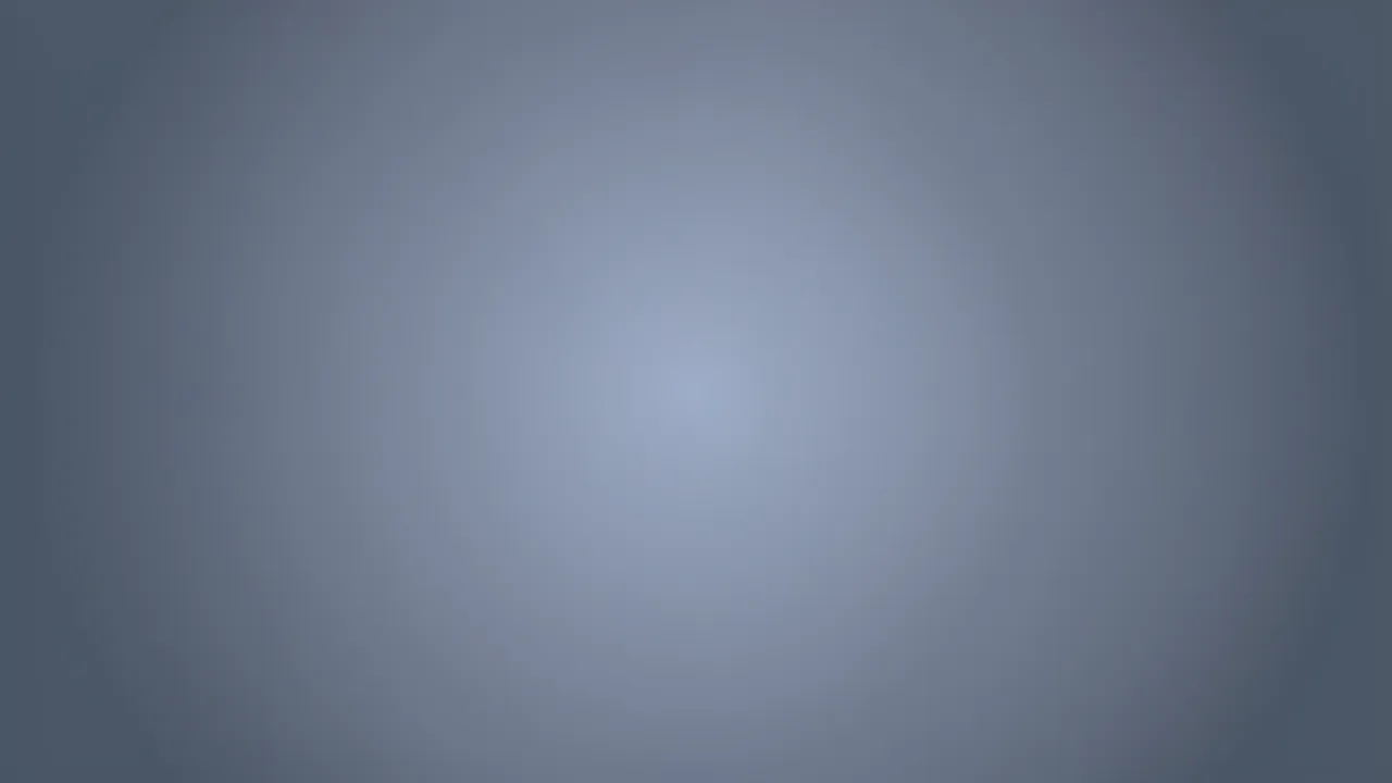 Smooth radial gradient background, light pale blue-grey at the center deepening to slate at the edges