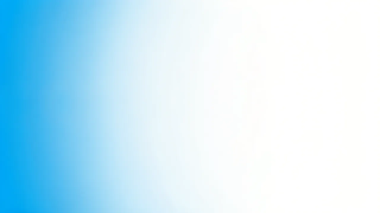 A smooth, seamless horizontal gradient transitioning from sky blue on the left to bright white on the right.