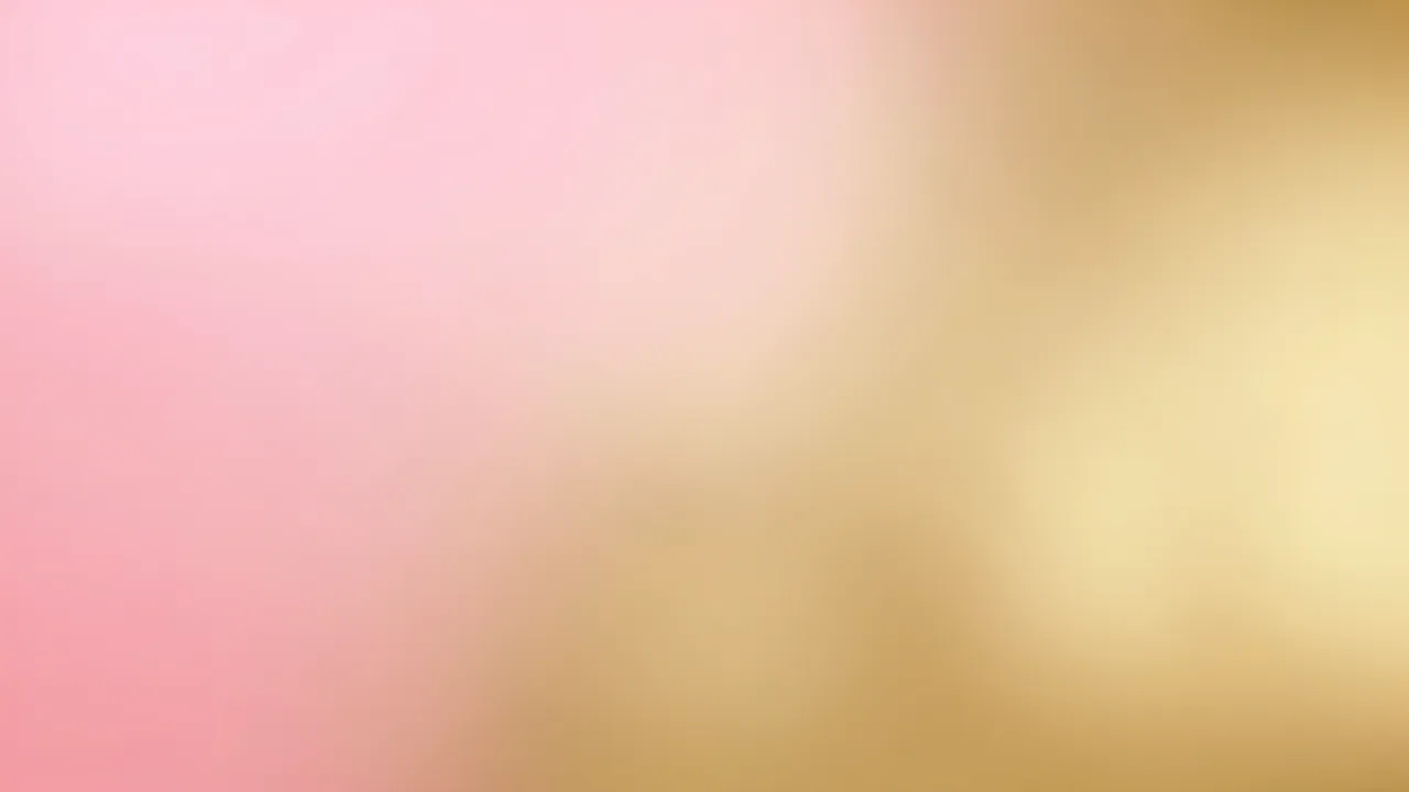 Smooth soft gradient background transitioning from blush pink on the left to warm champagne gold on the right with a subtle