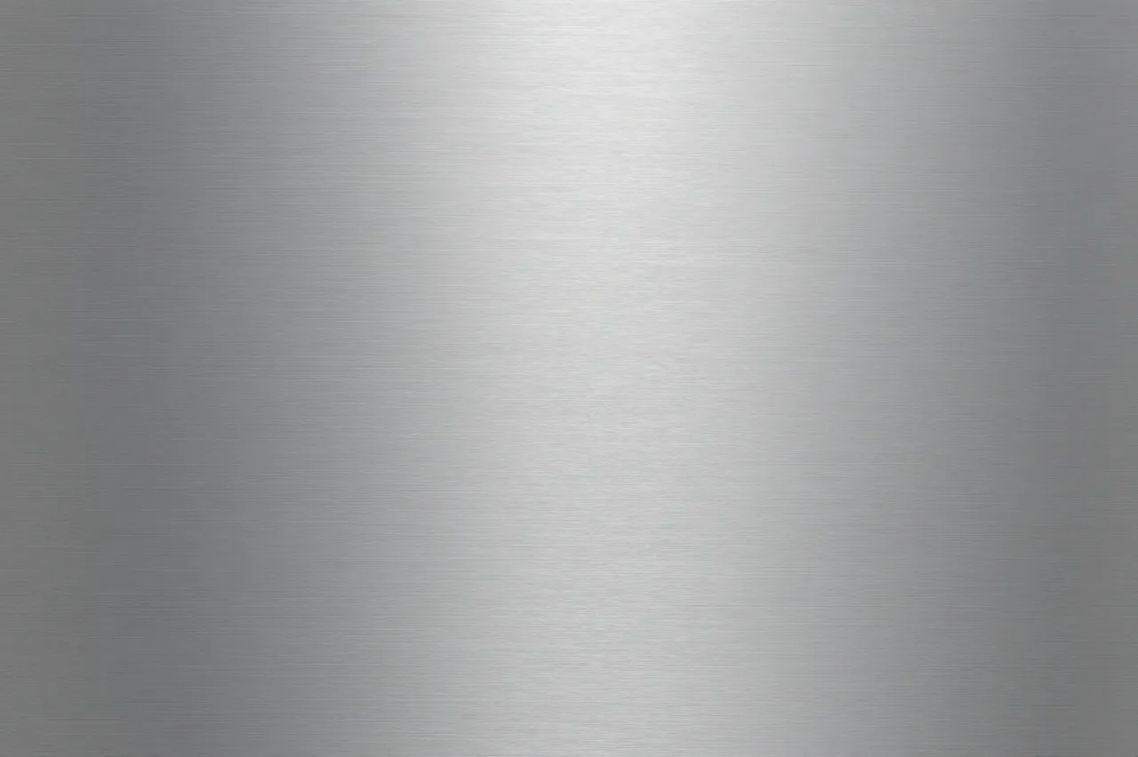 Smooth horizontal brushed stainless steel panel with a soft central highlight