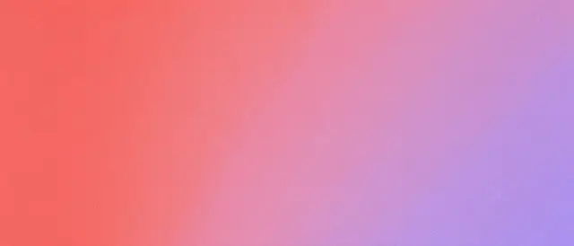 A wide horizontal gradient blends smoothly from coral red on the left to soft lilac purple with fine even grain.