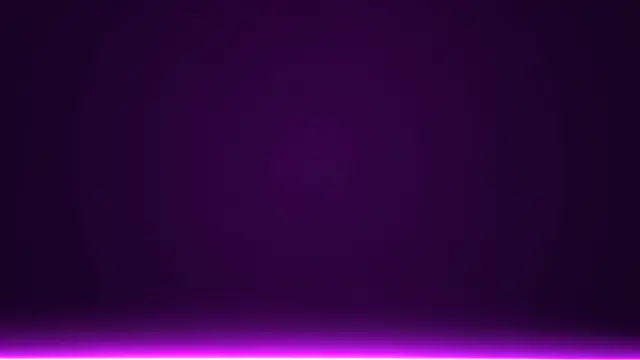 A smooth dark purple background with a soft bright neon glow running along the bottom edge, with full blank copy space.