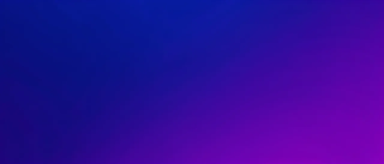 Smooth ultrawide abstract gradient transitioning from deep blue on the left to rich violet on the right