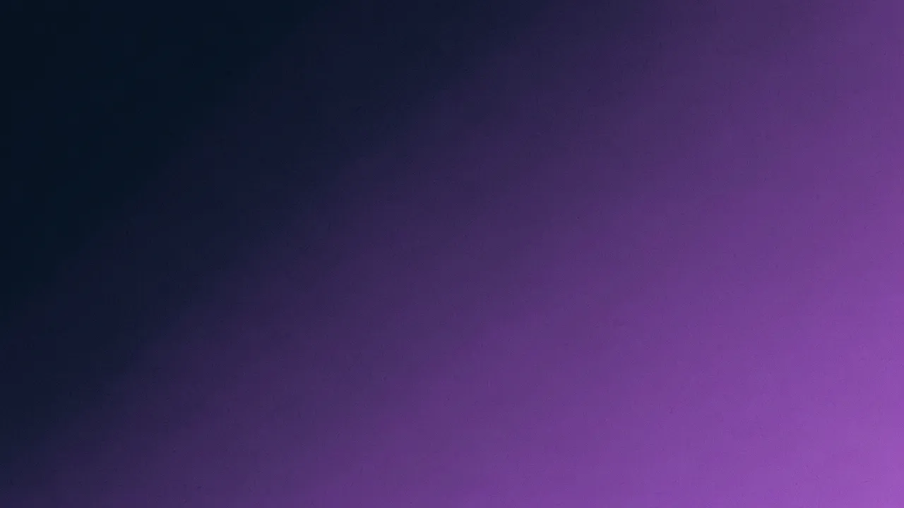 A smooth diagonal gradient background transitioning from deep navy blue to soft purple with subtle fine grain texture