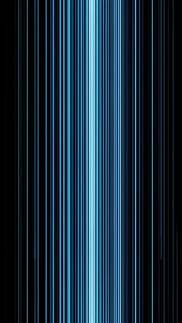 Vertical cascading glowing blue and cyan light lines against a solid black background