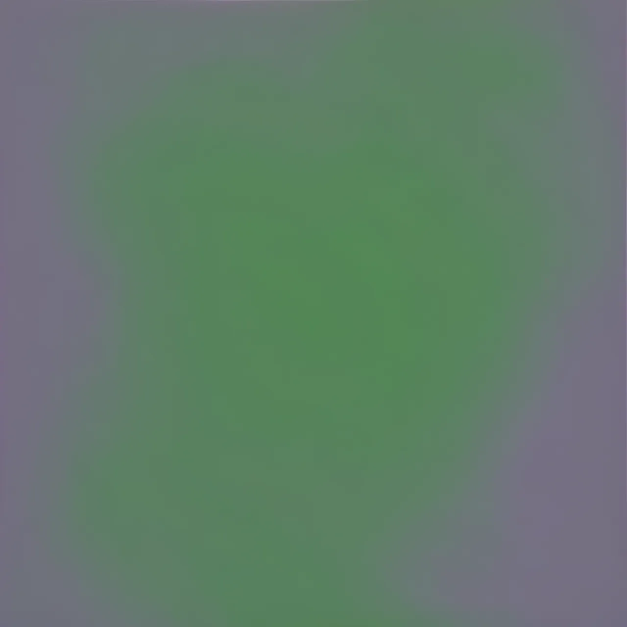 A smooth soft gradient of hazy green blending gently into muted violet edges