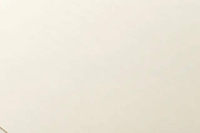 Full frame close up of pale ivory laid paper with faint parallel chain lines under even flat lighting