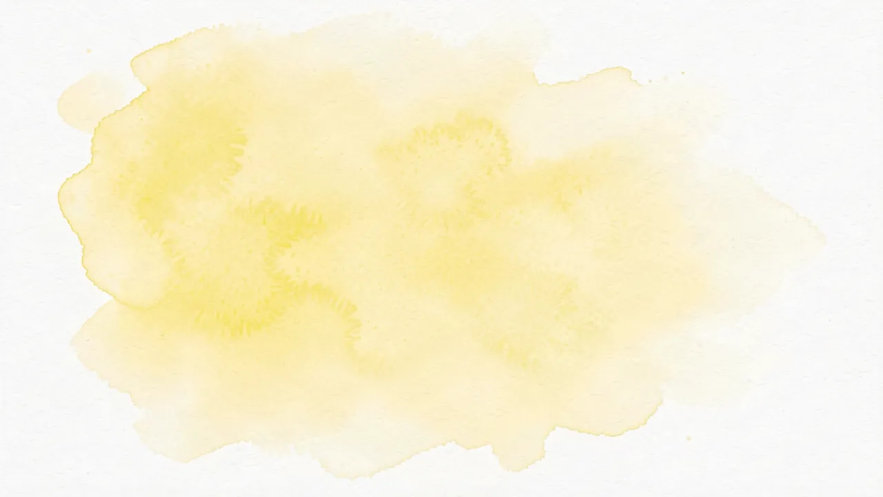 Soft blended lemon yellow watercolor wash fading gently into white textured paper