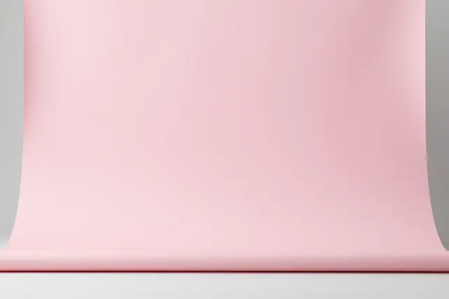 Smooth curved light pink paper studio backdrop with soft even lighting and empty copy space