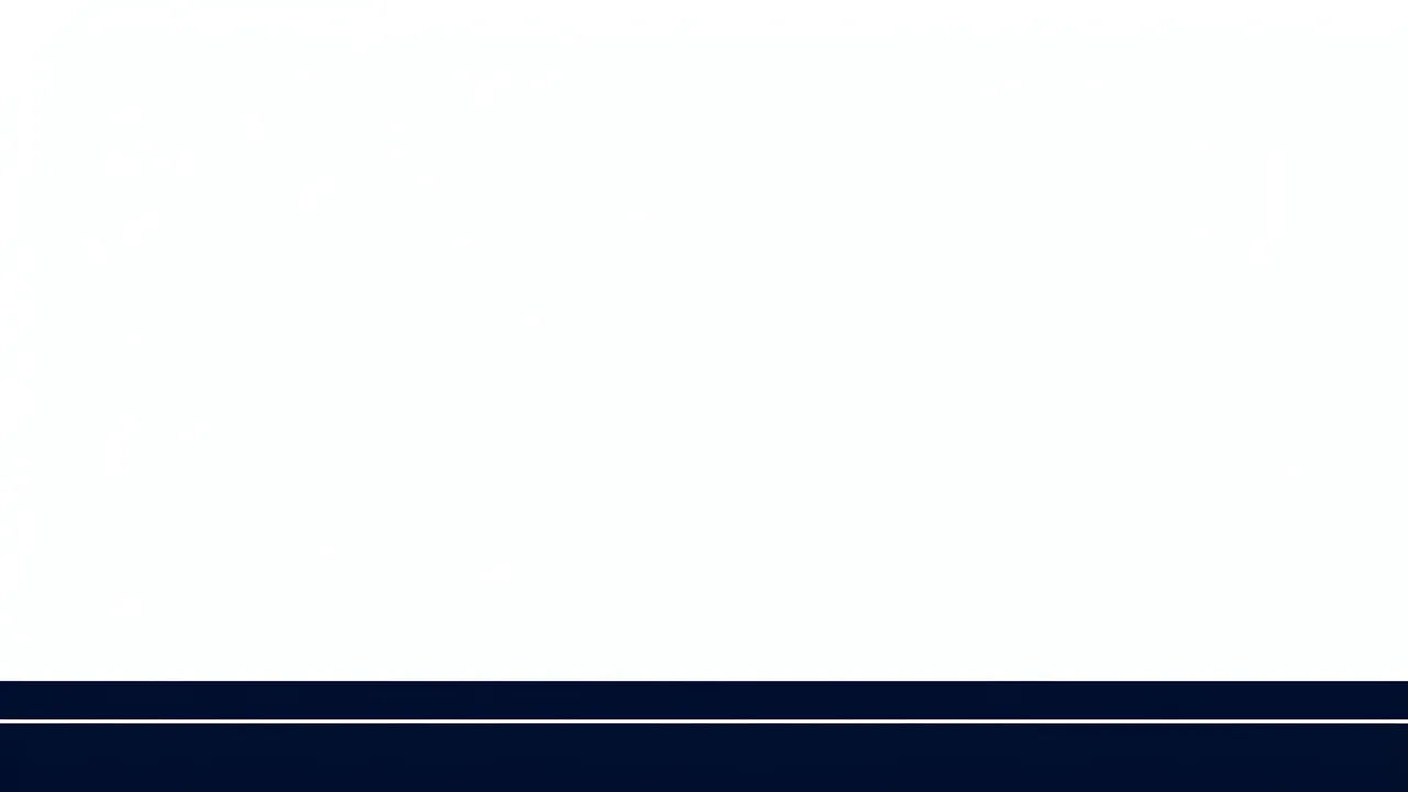Clean empty white upper area with a navy footer and thin white dividing line across the bottom