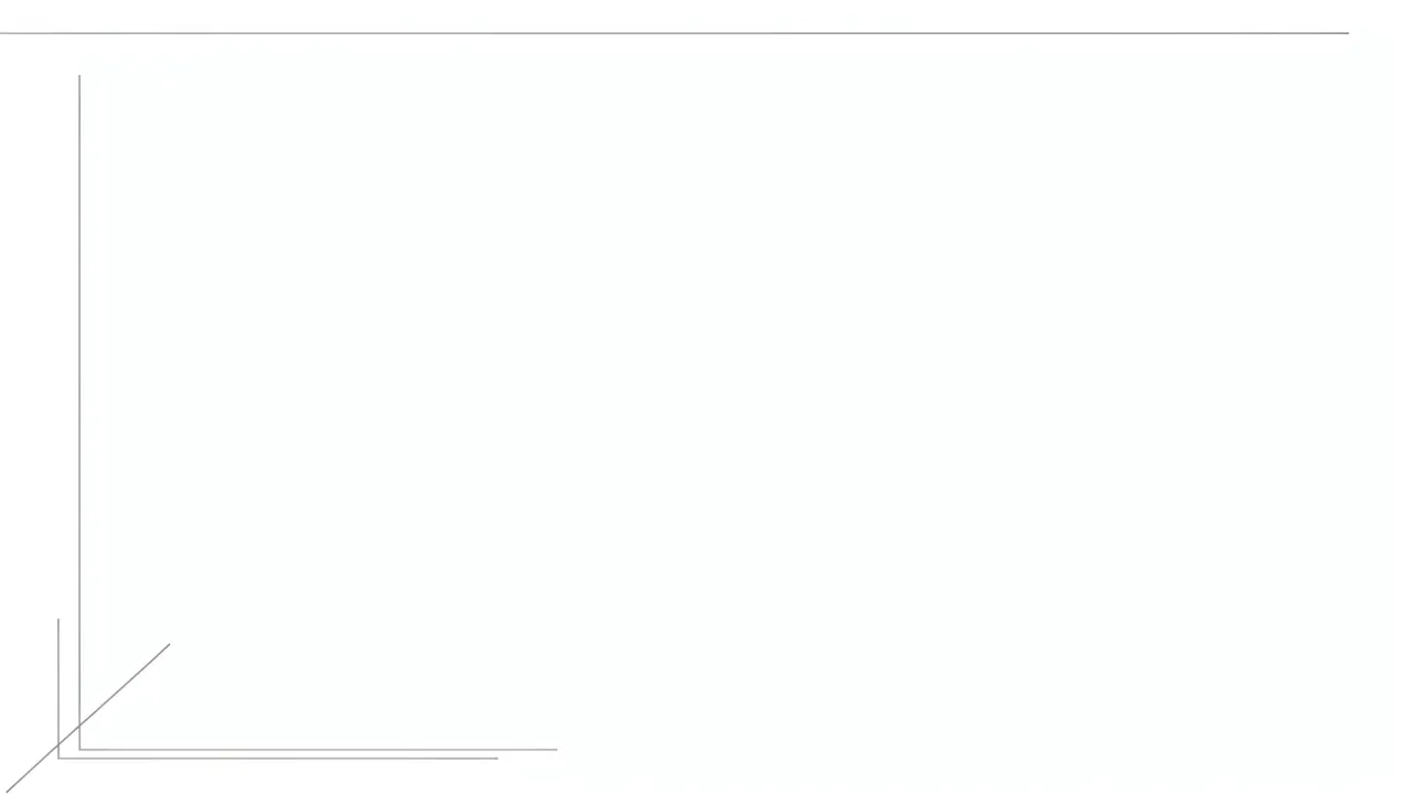 Clean white background with thin light gray minimalist line details concentrated in the top left corner