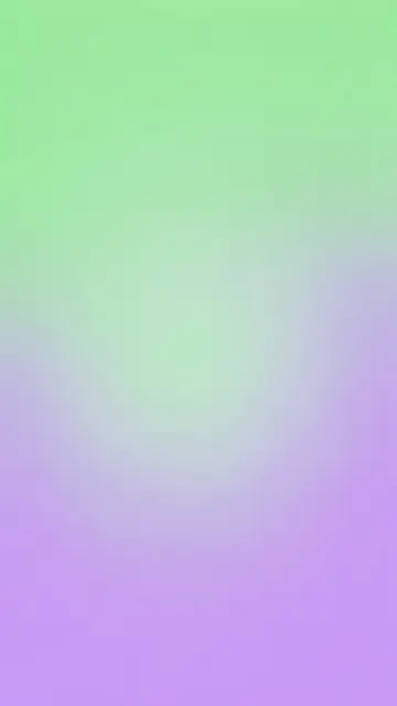 Vertical grainy gradient wallpaper transitioning from mint green at the top to lavender purple at the bottom with a soft